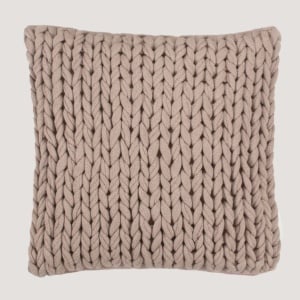 Fata de perna Knit, bumbac, bej, 40 x 40 cm