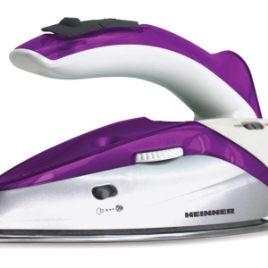 Fier de calcat voiaj Heinner HTI-1000PP, Putere 750W, 6 nivele de rumenire, Oprire automata, Visiniu