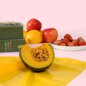 Folie alimentară din silicon Amouhom, reutilizabilă, fără BPA, pentru alimente și cuptor, set 4 bucăți (30x30 cm & 45x30 cm) - Img 2