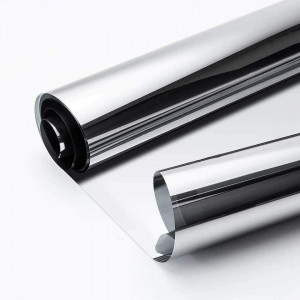 Folie de protectie UV pentru ferestre A/A, argintiu, polietilen tereftalat ,60 x 200 cm - Img 1
