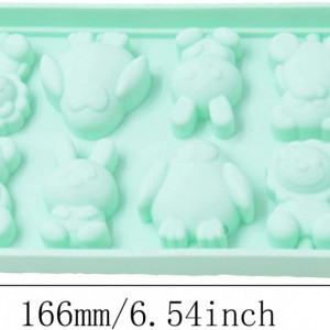 Forma pentru bomboane/acadele Yyuezhi, silicon, verde, 10,8 x 16,6 cm - Img 2