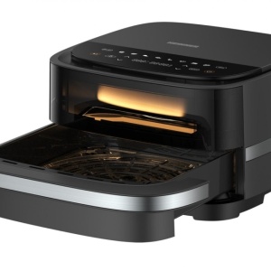 Friteuza cu aer cald si cuptor pizza 2 in 1 Heinner pizza EastFry HPAF-B4DC22BK, 2200W, capacitate 4L si 25.4 diametru pizza, control digital, 9 programe presetate, programe presetate, 40-230 grade, timer 60 min, RESIGILAT (ca nou) - Img 6