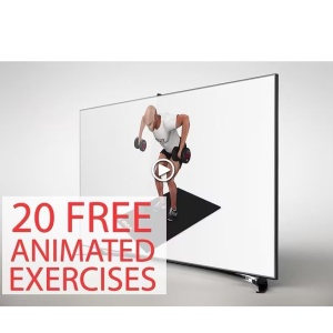 Gantera premium fitness, POWRX, coating cauciuc, bara din crom, 22.5 kg, Negru, Resigilat, Grad A - Img 3