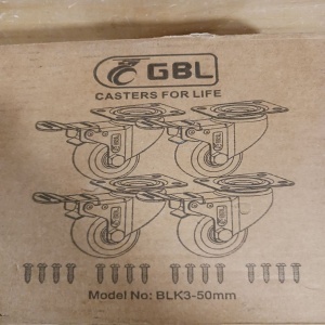 GBL set 4 roti cauciucate Heavy Duty cu frana, 50mm, 200kg, silentioase, sigure pentru toate tipurile de podea - Verificat A · Re-Bloom - Img 7