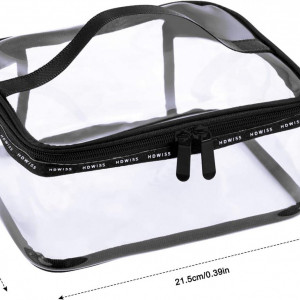 Geanta cosmetica Changrongsheng, PVC, transparent, 21 x 15.5 x 10 cm - Img 8