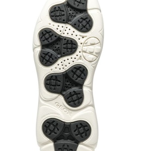 Geox, Pantofi sport din piele si piele intoarsa cu talpa flatform, Negru, 37, Resigilat, Grad A - Img 4