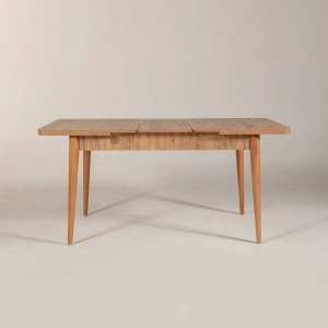 Hanah Home masa extensibila, PAL melaminat/picioare arin, 130x80x77 cm (deschisa 165x80x75 cm), capacitate 40kg, pin atlantic - Verificat A · Re-Bloom - Img 4