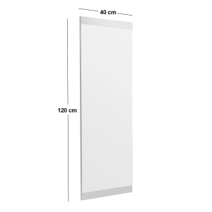 Hanah Home oglinda perete MDF, 40x120x2.2 cm, design pier glass, alb - Verificat A · Re-Bloom - Img 2