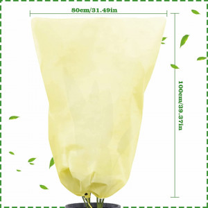 Husa de protectie a plantelor FORMIZON, tesatura, galben, 80 x 100 cm - Img 6