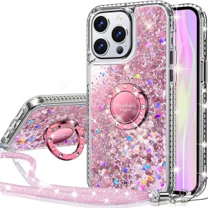 Husa de protectie cu snur pentru iPhone 15 Pro Silverback, TPU, multicolor, 6,1 inchi