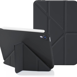 Husa de protectie flip pentru iPad mini 6 (2021) MuyDoux, TPU/piele PU, negru, 8,3 inchi