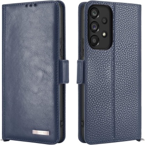 Husa de protectie flip pentru Samsung Galaxy A53 5G Lairtte, TPU/piele PU, albastru inchis, 6,5 inchi