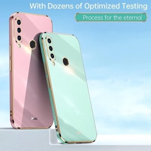 Husa de protectie pentru Huawei P30 Lite Atisijie, TPU, violet/auriu, 6,15 inchi