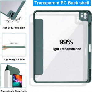 Husa de protectie pentru iPad Pro 11 Caz 2021/2020/2018 Tasnme, TPU, verde - Img 2