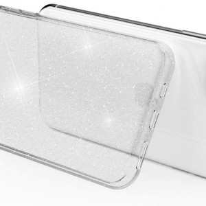 Husa de protectie pentru iPhone 11 Pro Kaliroo, TPU/silicon, transparent, cu sclipici, 144 mm - Img 6
