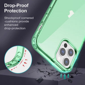 Husa de protectie pentru iPhone 12 Pro Max JETech, TPU, verde, 6,7 inchi