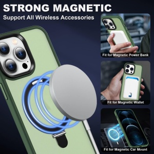 Husa de protectie pentru iPhone 12 Pro Max Potok, TPU, verde, 6,7 inchi