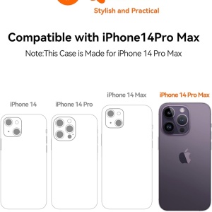 Husa de protectie pentru iPhone 14 Pro Max Quikbee, TPU/PC, negru, 6,7 inchi