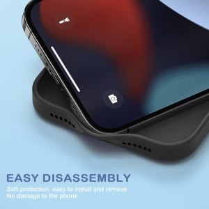 Husa de protectie pentru iPhone XR Newseego, silicon, negru, 6,1 inchi