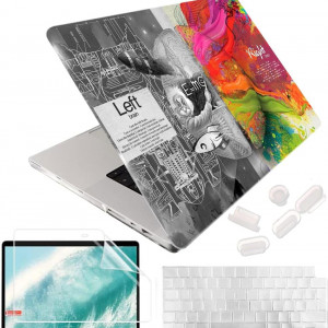 Husa de protectie pentru MacBook Pro 2021-2023 Mushui, plastic, multicolor, 14 inchi