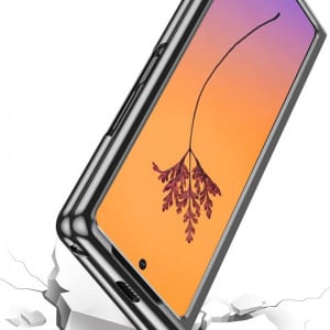 Husa de protectie pentru Samsung Galaxy Z Fold YukeTop, TPU, argintiu, 2,8 inchi