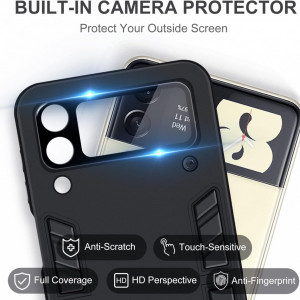 Husa de protectie Samsung Galaxy Z Flip 3 QSEVNSQ, policarbonat, negru - Img 6
