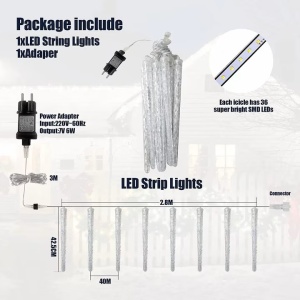Instalatie cu 8 tuburi si 192 LED-uri Qelus, IP65, LED, 28, 5 m - Img 3