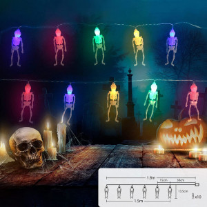 Instalatie pentru Halloween Salcar, LED, multicolor, 1,5 m - Img 6
