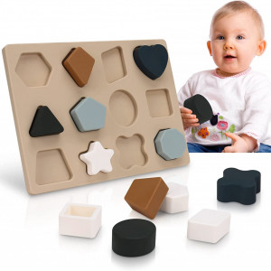 Jucarie educationala pentru bebelusi Jocossol, silicon, multicolor, 3-5 ani, 14 x 18.25 x 2.5 cm - Img 1