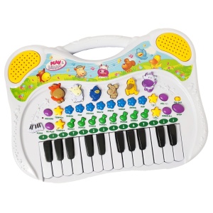 Jucarie muzicala, pian multifunctional RCO cu melodii, sunete, functie de inregistrare si redare, volum ajustabil, 38x27x3 cm, 18 luni+ , WW7003