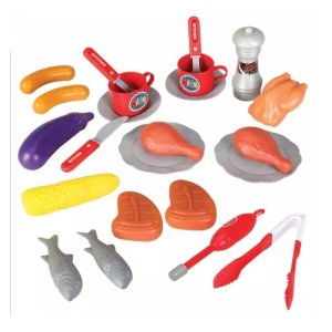 Jucarie Rovo 901A BBQ Grill Gratar, lumini si sunete, 22 piese - Img 7