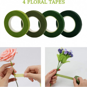 Kit de instrumente si accesorii pentru aranjament floral EDATOFLY, metal/PVC, verde - Img 4