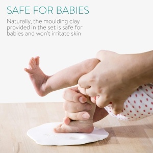 Kit rama foto cu 2 amprente mulaj, Navaris, alb, 22 x 17 x 2.2 cm, Resigilat, Grad A - Img 3