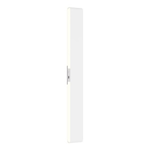 KRIM aplica perete cu baterii 47 cm, LED 4W 3000K dimmer tactil telecomanda, aluminiu mat, reincarcabil USB-C, alb - Verificat A · Re-Bloom