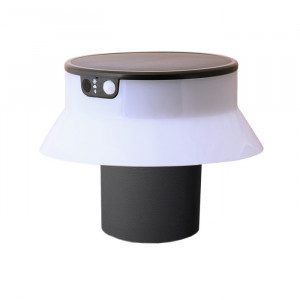 Lampa cu incarcare solara FUMAGALLI, LED, negru/alb, 18 x 22 cm