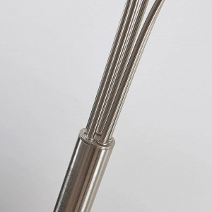 Lampadar Anea, LED, metal/sticla, argintiu, 64,5 x 28 x 179 cm - Img 5