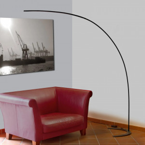 Lampadar Danua, LED, aluminiu/plastic, negru, 200 x 200 x 65 cm - Img 7