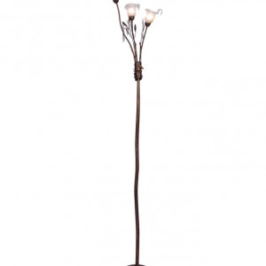 Lampadar Salkeld, metal, maro ruginiu, 177 x 35 x 35 cm