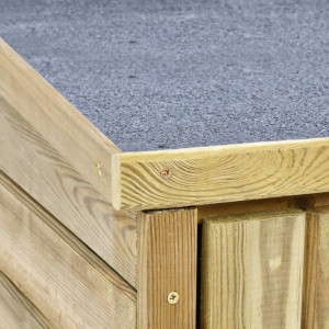 Magazie de gradina pentru scule, lemn masiv de pin, 171x123x50 cm - Img 4