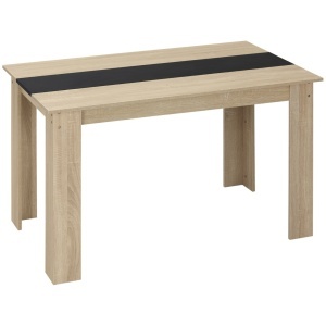 Masa de sufragerie Re-Bloom, PAL, 120x69x75 cm, 50 kg, lemn natural/negru - Verificat A · Re-Bloom - Img 1
