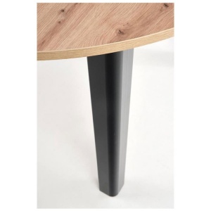 Masa extensibila HM Ringo stejar/negru, 76x102x102/142 cm - Img 2