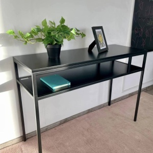 Masa tip consola Guido Maria Kretschmer, metal/lemn, negru, 110 x 40 x 78 cm