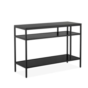 Masa tip consola Guido Maria, metal/MDF, negru, 110 x 40 x 77,5 cm