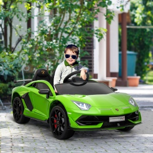 Masina electrica copii Re-Bloom Lamborghini Aventador, 12V 2x35W, PP/metal, 123x66.5x45.5 cm, telecomanda, 3-5 km/h, autonomie 45 min, varsta 3-8 ani, 25 kg - Verificat A · Re-Bloom - Img 2