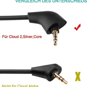 Microfon pentru castile Kingston HyperX Cloud II Pdeey, metal/spuma, negru, mufa 3,5 mm