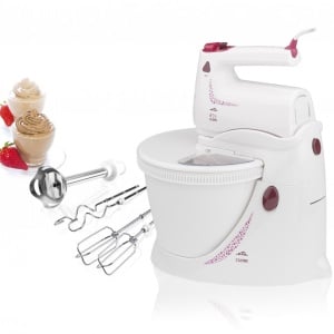 Mixer de mana cu bol rotativ ETA Cuore 2089, 350 W, 3.6 L, 4 viteze, functie Turbo, alb - Img 1