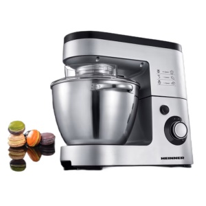 Mixer planetar Heinner HPM-1500XMC-V2, Putere 1500W, 6 viteze, Bol 5.5L, Inox - Img 3