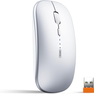 Mouse Wireless Inphic, argintiu, 1602 dpi, 12 x 7,8 cm