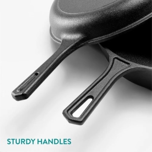 Oala fonta Navaris, 3.6L, 42.6x26.4x11.7 cm, capac dual si manere, negru, Resigilat, Grad A - Img 4