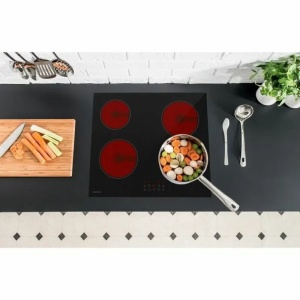 Oceanic plita cu inductie vitroceramica incorporata 59x52 cm, 4 zone independente, stecher european, neagra - Verificat A · Re-Bloom - Img 4